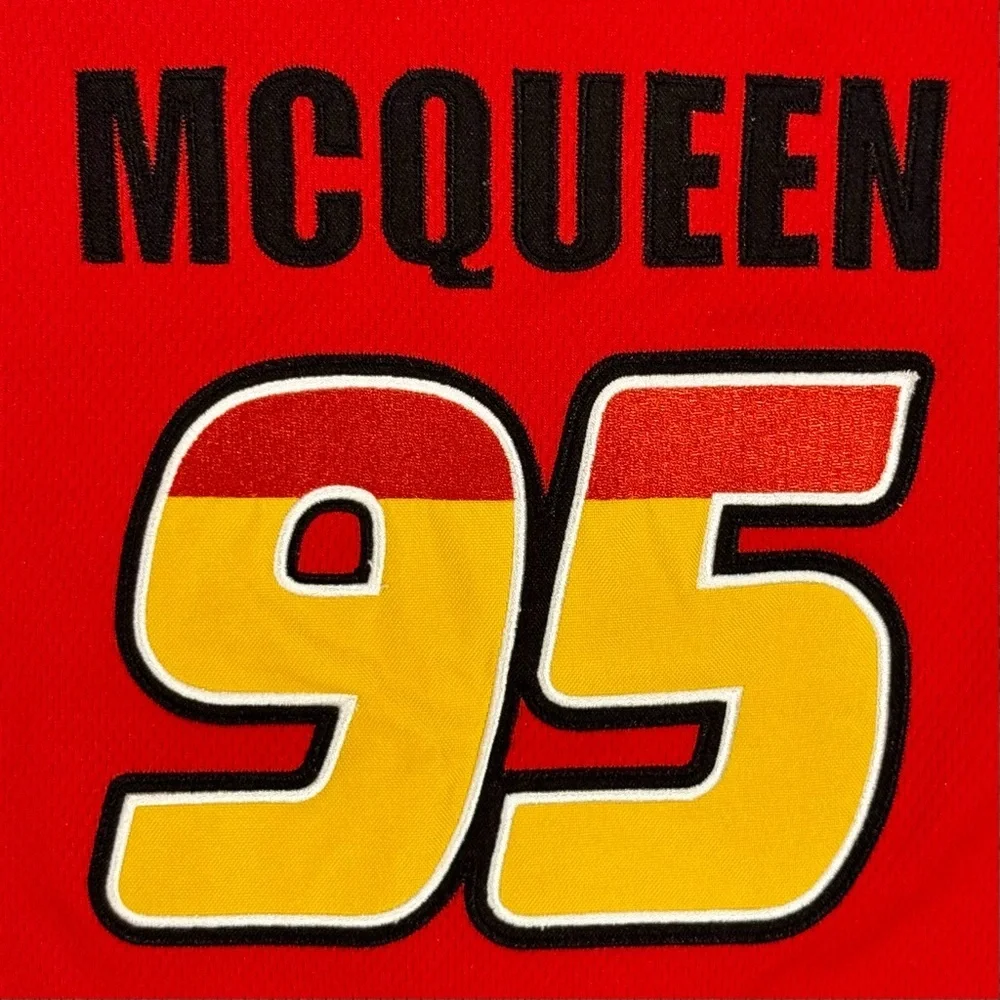 Vintage Cars Lightning McQueen Baseball Jersey Boys Medium Walt Disney World